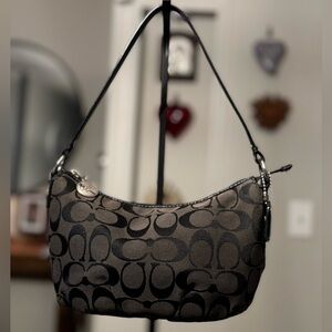 Coach Signature Sufflette cloth handbag